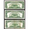 Image 2 : Lot of (3) 1934D $5 Silver Certificate Notes