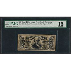 March 3, 1863 Third Issue 50 Cent Fractional Currency Note PMG Choice Fine 15