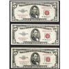 Image 1 : Lot of (3) 1953A $5 Legal Tender Notes