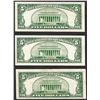 Image 2 : Lot of (3) 1953A $5 Legal Tender Notes
