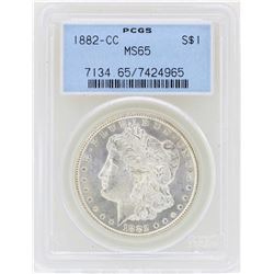 1882-CC $1 Morgan Silver Dollar Coin PCGS MS65
