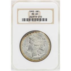 1900 $1 Morgan Silver Dollar Coin NGC MS65