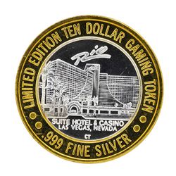 .999 Silver Rio Suite Hotel & Casino Las Vegas, NV $10 Limited Edition Gaming To