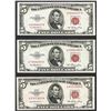 Image 1 : Lot of (3) 1953 $5 Legal Tender Notes
