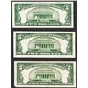 Image 2 : Lot of (3) 1934D $5 Silver Certificate Notes