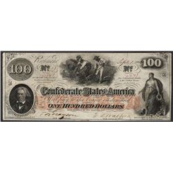 1862 $100 Confederate States of America Note