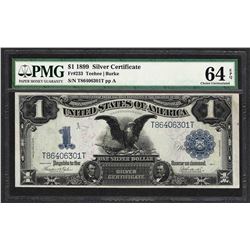 1899 $1 Black Eagle Silver Certificate Note Fr.233 PMG Choice Uncirculated 64EPQ