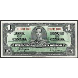 1937 $1 Bank of Canada Note