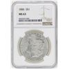 Image 1 : 1886 $1 Morgan Silver Dollar Coin NGC MS63