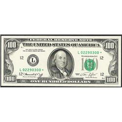 1974 $100 Federal Reserve STAR Note