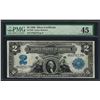 Image 1 : 1899 $2 Mini-Porthole Silver Certificate Note Fr.249 PMG Choice Extremely Fine 4