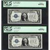 Image 1 : Lot of (2) Consecutive 1928B $1 Funnyback Silver Certificate Notes PCGS Gem New