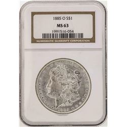1885-O $1 Morgan Silver Dollar Coin NGC MS63