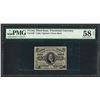 Image 1 : 1863 Third Issue 5 Cent Fractional Currency Note PMG Choice About Uncirculated 5