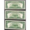Image 2 : Lot of (3) 1953A $5 Silver Certificate Notes