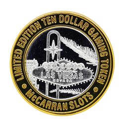 .999 Silver McCarran International Airport $10 Casino Limited Edition Gaming Tok