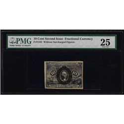 March 3, 1863 Second Issue 10 Cent Fractional Currency Note PMG Very Fine 25