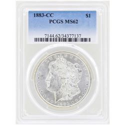 1883-CC $1 Morgan Silver Dollar Coin PCGS MS62