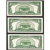 Image 2 : Lot of (3) 1953 $5 Legal Tender Notes