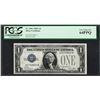 Image 1 : 1928A $1 Funnyback Silver Certificate Note Fr.1601 PCGS Very Choice New 64PPQ
