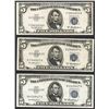 Image 1 : Lot of (3) 1953A $5 Silver Certificate Notes