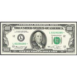 1974 $100 Federal Reserve STAR Note