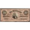 Image 1 : 1864 $50 Confederate States of America Note