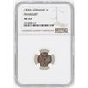 Image 1 : 1839 Germany Kreuzer Frankfurt Coin NGC AU53