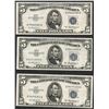 Image 1 : Lot of (3) 1953A $5 Silver Certificate Notes