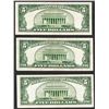 Image 2 : Lot of (3) 1934D $5 Silver Certificate Notes