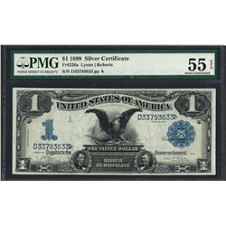 1899 $1 Black Eagle Silver Certificate Note Fr.226a PMG About Uncirculated 55EPQ