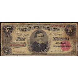 1890 $5 Treasury Note