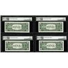 Image 2 : Lot of (4) Consecutive 1957 $1 Silver Certificate Notes PMG Choice Uncirculated