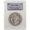Image 1 : 1887 $1 Morgan Silver Dollar Coin PCGS MS63