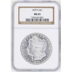 1879-S $1 Morgan Silver Dollar Coin NGC MS65