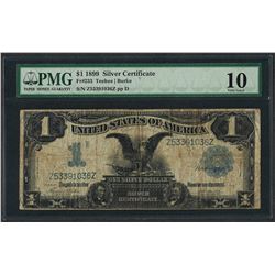 1899 $1 Black Eagle Silver Certificate Note Fr.233 PMG Very Good 10