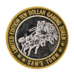 .999 Silver Sam's Town Las Vegas $10 Casino Limited Edition Gaming Token