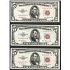Image 1 : Lot of (3) 1953 $5 Legal Tender Notes
