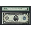 Image 1 : 1914 $5 Federal Reserve Note Chicago Fr.871a PMG Extremely Fine 40