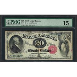 1880 $20 Legal Tender Note Fr.143 PMG Choice Fine 15