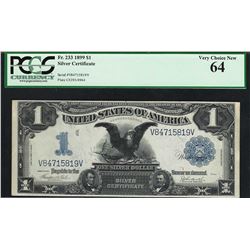 1899 $1 Black Eagle Silver Certificate Note Fr.233 PCGS Very Choice New 64
