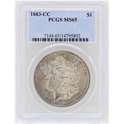 1883-CC $1 Morgan Silver Dollar Coin PCGS MS65