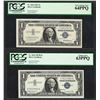 Image 1 : Lot of 1957 $1 Silver Certificate PCGS 64PPQ & 1957B $1 Silver Certificate 63PPQ