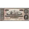 Image 1 : 1864 $20 Confederate States of America Note