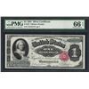 Image 1 : 1891 $1 Martha Washington Silver Certificate Note Fr.223 PMG Gem Uncirculated 66