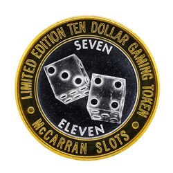 .999 Silver McCarran International Airport $10 Casino Limited Edition Gaming Tok