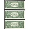 Image 2 : Lot of (3) Consecutive 1957 $1 Silver Certificate STAR Notes Uncirculated