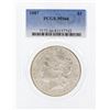 Image 1 : 1887 $1 Morgan Silver Dollar Coin PCGS MS66