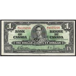 1937 $1 Bank of Canada Note