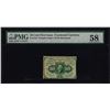 Image 1 : 1862 First Issue 10 Cent Fractional Currency Note PMG Choice About Uncirculated